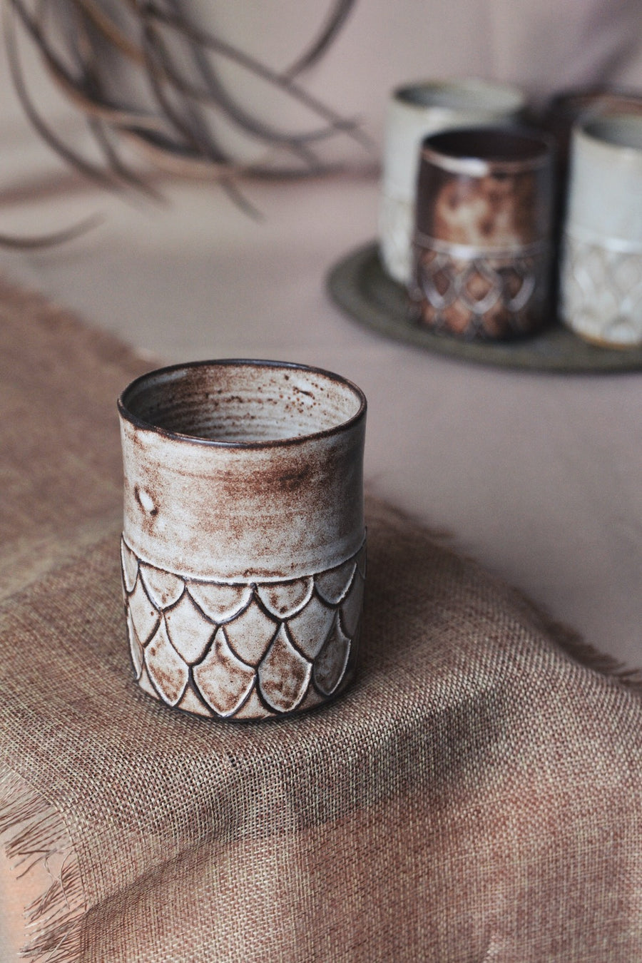 Vaso patron islamico blanco motas