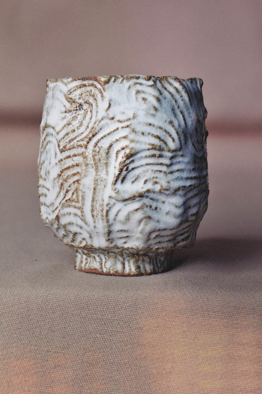 cuenco de té cerámica kurinuki