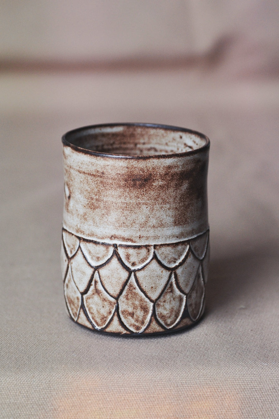 Vaso patron islamico cerámica blanco motas